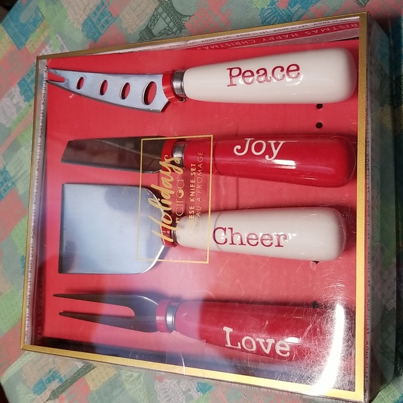 Holiday Cheese Knife Set Of 4 - Picture 4 of 5